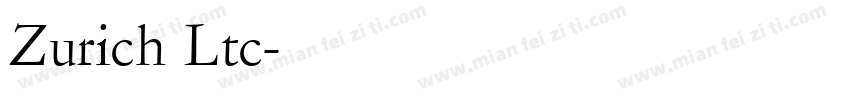 Zurich Ltc字体转换